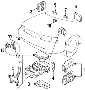 Foto de Rel� Frenos ABS Original para Suzuki Esteem Marca SUZUKI N�mero de Parte 3886060G10