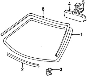 Foto de Parabrisas de Cristal Original para Suzuki Esteem Marca SUZUKI N�mero de Parte 8451160G90