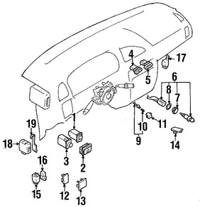 Foto de Bombilla de Panel de Instrumentos Original para Suzuki Esteem 1998 1999 2000 2001 2002 Marca SUZUKI Nmero de Parte 0947112091