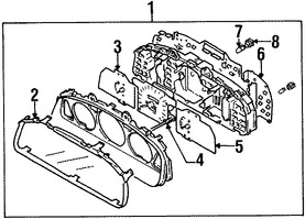 Foto de Panel de Instrumentos Original para Suzuki Esteem 1999 2000 2001 2002 Marca SUZUKI Nmero de Parte 3410065GG0