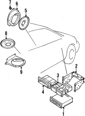 Foto de Altavoz Original para Suzuki Esteem Suzuki Grand Vitara Marca SUZUKI N�mero de Parte 3910274F10