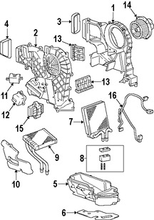 Foto de Conuunto de Motor de Ventilador Original para Suzuki XL-7 2007 2008 2009 Marca SUZUKI Nmero de Parte 7425078JA0