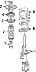 Foto de Puntal Suspensin Original para Suzuki XL-7 2007 2008 2009 Marca SUZUKI Nmero de Parte 4174178J01