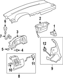 Foto de Interruptor de Luz de Emergencia Original para Suzuki XL-7 2007 2008 2009 Marca SUZUKI Nmero de Parte 3743078J00