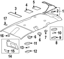 Foto de Luz de techo Original para Suzuki XL-7 2007 2008 2009 Marca SUZUKI Nmero de Parte 3621078J10