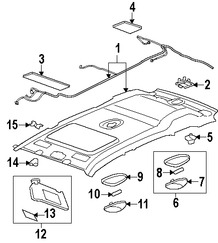 Foto de Luz de techo Original para Suzuki XL-7 2007 2008 2009 Marca SUZUKI Nmero de Parte 3621078J00