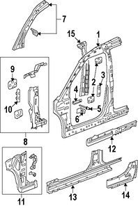 Foto de Estribo Original para Suzuki XL-7 2007 2008 Marca SUZUKI N�mero de Parte 6142178J00
