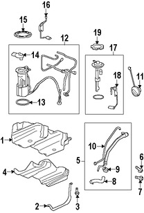 Foto de Unidad Emisora del Tanque de Combustible Original para Suzuki XL-7 2007 2008 Marca SUZUKI Nmero de Parte 3481078J01