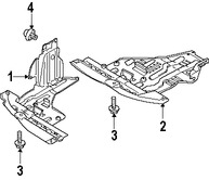 Foto de Guardasalpicaduras del soporte del radiador Original para Suzuki SX4 Marca SUZUKI Nmero de Parte 7239080J00