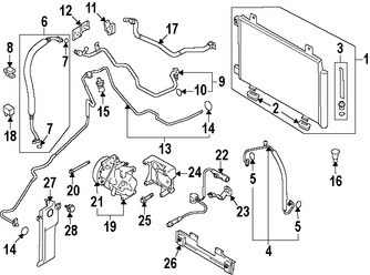 Foto de Manguera de Refrigerante Aire Acondicionado Original para Suzuki SX4 2007 2008 2009 Marca SUZUKI Nmero de Parte 9573180J10