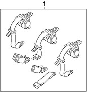 Foto de Cinturon de seguridad Regazo Hombros Original para Suzuki Kizashi 2010 2011 2012 2013 Marca SUZUKI Nmero de Parte 84908578105PK