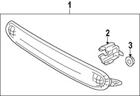 Foto de Luz de freno centro superior Original para Suzuki Kizashi 2010 2011 2012 2013 Marca SUZUKI Nmero de Parte 3581057L00