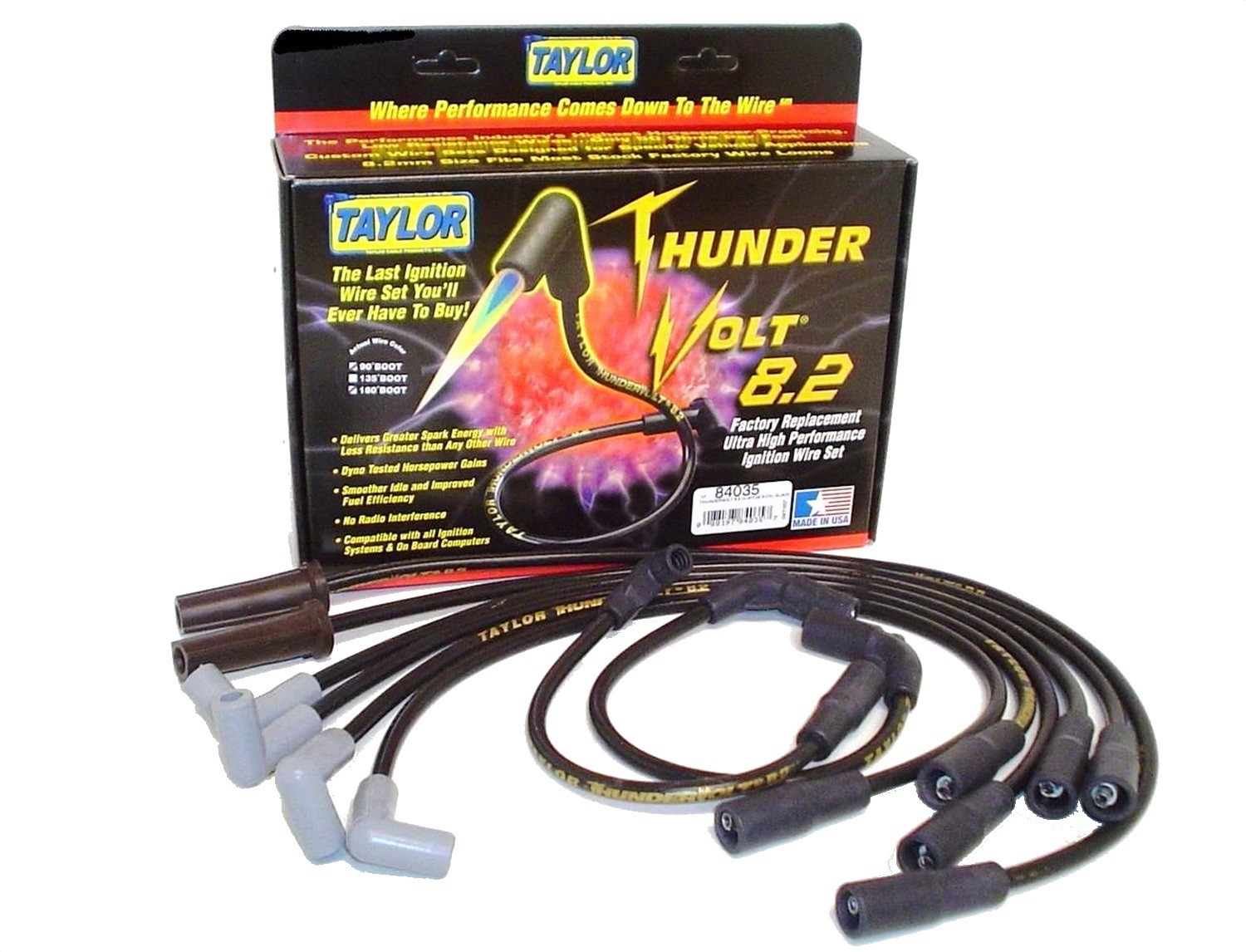 Foto de Juego de Cables de Encendido para Isuzu Hombre Chevrolet S10 Chevrolet Silverado 1500 GMC C1500 GMC K1500 GMC Sonoma GMC Sierra 1500 Marca TAYLOR CABLE Parte #84035