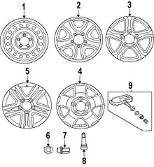 Foto de Ruedas Original para Toyota Tundra Marca TOYOTA N�mero de Parte 426010C041