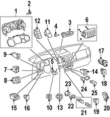 Foto de Interruptor para deshabilitar Air Bag lado Pasajero Original para Toyota Tundra Toyota Sequoia Marca TOYOTA Nmero de Parte 844150C030
