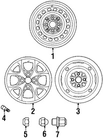 Foto de Ruedas Original para Toyota Echo 2000 2001 Marca TOYOTA N�mero de Parte 4261152021