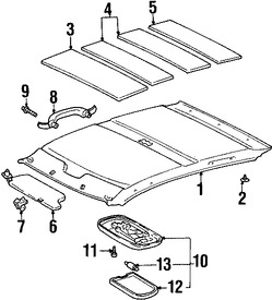 Foto de Parasol / Visera Original para Toyota Echo 2000 2001 2002 2003 2004 2005 Marca TOYOTA N�mero de Parte 7431052290B0
