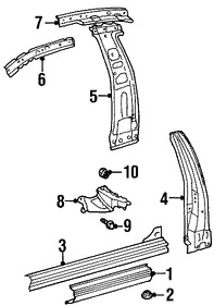 Foto de Estribo Original para Toyota Echo 2000 2001 2002 2003 2004 2005 Marca TOYOTA N�mero de Parte 6141252050