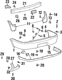 Foto de Tuerca de cubierta de parachoques Original para Toyota Echo 2000 2001 2002 2003 2004 2005 Marca TOYOTA Nmero de Parte 5257952010