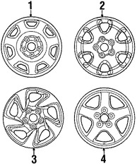 Foto de Ruedas Original para Toyota RAV4 1997 Marca TOYOTA N�mero de Parte 4261142060