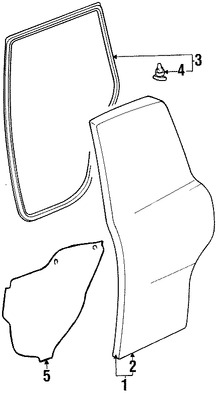 Foto de Panel externo de puerta Original para Toyota RAV4 1996 1997 1998 1999 2000 Marca TOYOTA N�mero de Parte 6711342010
