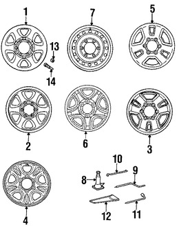 Foto de Ruedas Original para Toyota 4Runner 1996 1997 1998 1999 2000 Marca TOYOTA N�mero de Parte 4260135751