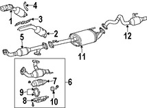 Foto de Tubo de Escape Original para Toyota 4Runner Marca TOYOTA N�mero de Parte 1743031410