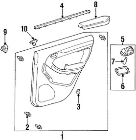 Foto de Apoyabrazos Original para Toyota 4Runner Marca TOYOTA N�mero de Parte 7426035201B0