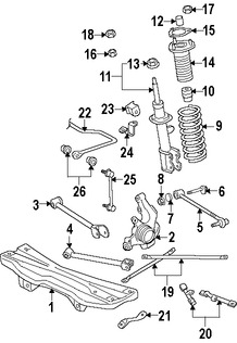 Foto de Mu�on de Suspensi�n Original para Toyota MR2 Spyder 2000 2001 2002 2003 2004 2005 Marca TOYOTA N�mero de Parte 4230417030