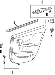Foto de Interruptor Bisel Ventana Puerta Original para Toyota Corolla 2009 2010 2011 Marca TOYOTA N�mero de Parte 7427202220E0