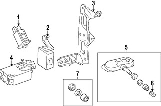 Foto de Kit de servicio del sensor TPMS Original para Toyota Sequoia Toyota Sienna Toyota RAV4 Marca TOYOTA Nmero de Parte 044230C170