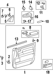 Foto de Apoyabrazos Original para Toyota Sequoia Toyota Tundra Marca TOYOTA N�mero de Parte 742200C020E1