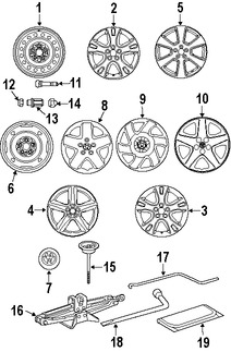 Foto de Ruedas Original para Toyota Matrix Toyota Corolla Marca TOYOTA N�mero de Parte 4261102480