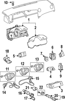 Foto de Interruptor de Control Motor del Ventilador Original para Toyota Matrix Toyota Corolla Marca TOYOTA N�mero de Parte 5590202030