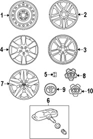 Foto de Ruedas Original para Toyota RAV4 Marca TOYOTA N�mero de Parte 426110R030