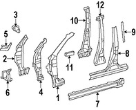 Foto de Estribo Original para Toyota RAV4 Marca TOYOTA N�mero de Parte 614030R010