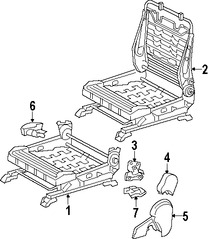 Foto de Bastidor de Asiento Original para Toyota Tacoma 2005 2006 2007 2008 Marca TOYOTA Nmero de Parte 71110AD040
