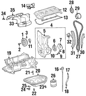 Foto de Engranaje del rbol de levas Original para Toyota Prius Toyota Echo Scion xB Scion xA Marca TOYOTA Nmero de Parte 1352321020