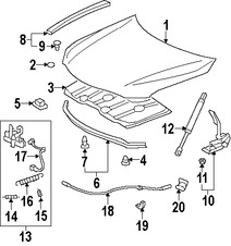 Foto de Panel de Cap� Original para Toyota Camry 2007 2008 2009 2010 2011 Marca TOYOTA N�mero de Parte 5330106090