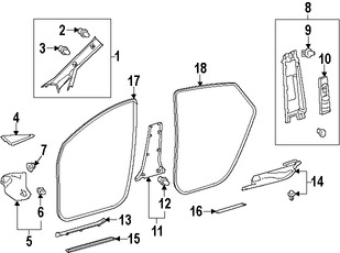 Foto de Travesa Original para Toyota Prius V 2012 2013 2014 2015 2016 2017 Marca TOYOTA N�mero de Parte 6791747060E0