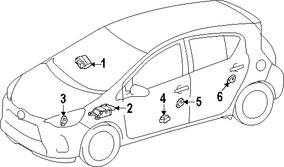 Foto de M�dulo de control del Air Bag Original para Toyota Prius C 2015 2016 2017 Marca TOYOTA N�mero de Parte 8917052L80