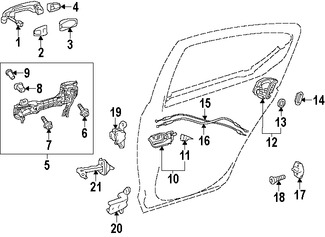 Foto de Freno de puerta Original para Toyota Prius C Marca TOYOTA N�mero de Parte 6863052130