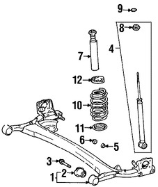 Foto de Fuelle de Amortiguador Original para Toyota Echo Scion xB Marca TOYOTA Nmero de Parte 4875052010