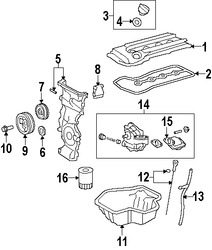 Foto de Rodillo Tensor Original para Scion xB Toyota Corolla Toyota RAV4 Marca TOYOTA N�mero de Parte 1660328020