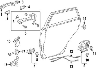 Foto de Cubierta de la manija exterior de la puerta  Original para Toyota Yaris Toyota Prius C Toyota    Scion iM Marca TOYOTA Nmero de Parte 6922752030C0