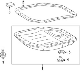 Foto de Empacadura del Crter Transmision Automatica Original para Toyota Scion Marca TOYOTA Nmero de Parte 3516873010