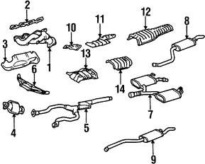 Foto de Empacadura de M�ltiple de Escape Original para Lexus Toyota Marca TOYOTA N�mero de Parte 1717350021