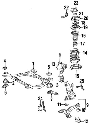 Foto de R�tula de direcci�n Original para Toyota Avalon Toyota Solara Toyota Camry Toyota Sienna Lexus ES300 Marca TOYOTA N�mero de Parte 4321133060