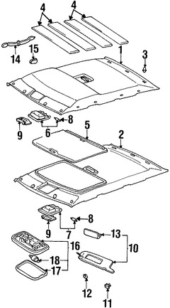 Foto de Bombilla de luz de mapa Original para Lexus Toyota Marca TOYOTA N�mero de Parte 9008498049