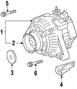 Foto de Tornillo del Alternador Original para Toyota Highlander   Lexus ES350 Lexus RX350 Marca TOYOTA N�mero de Parte 90105A0107